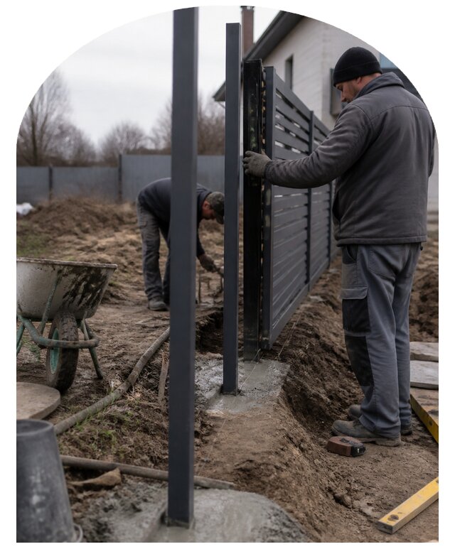 Монтаж заборов и ограждений для участка под ключ в Смоленске